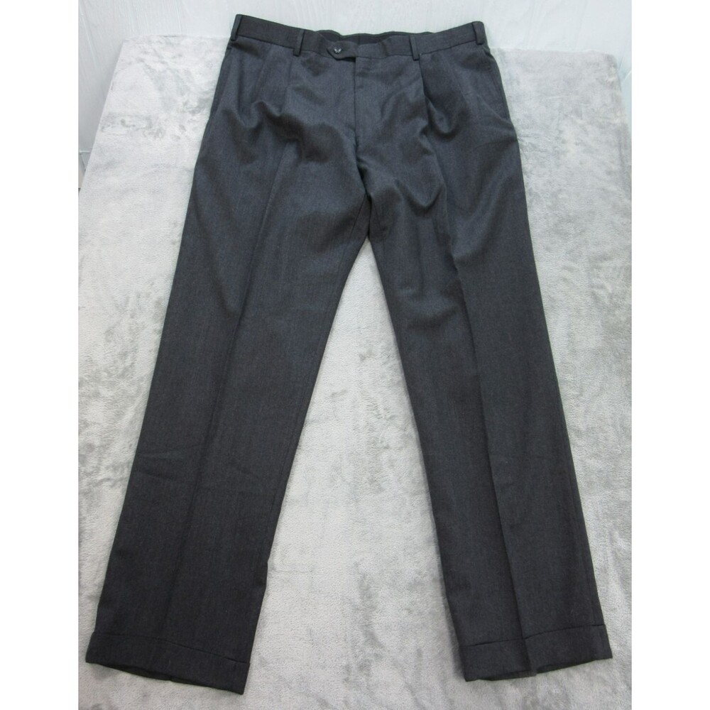 Jos. A. Bank Men's Sz. 39 x32 Pants Executive Collection Black Wool Cashmere